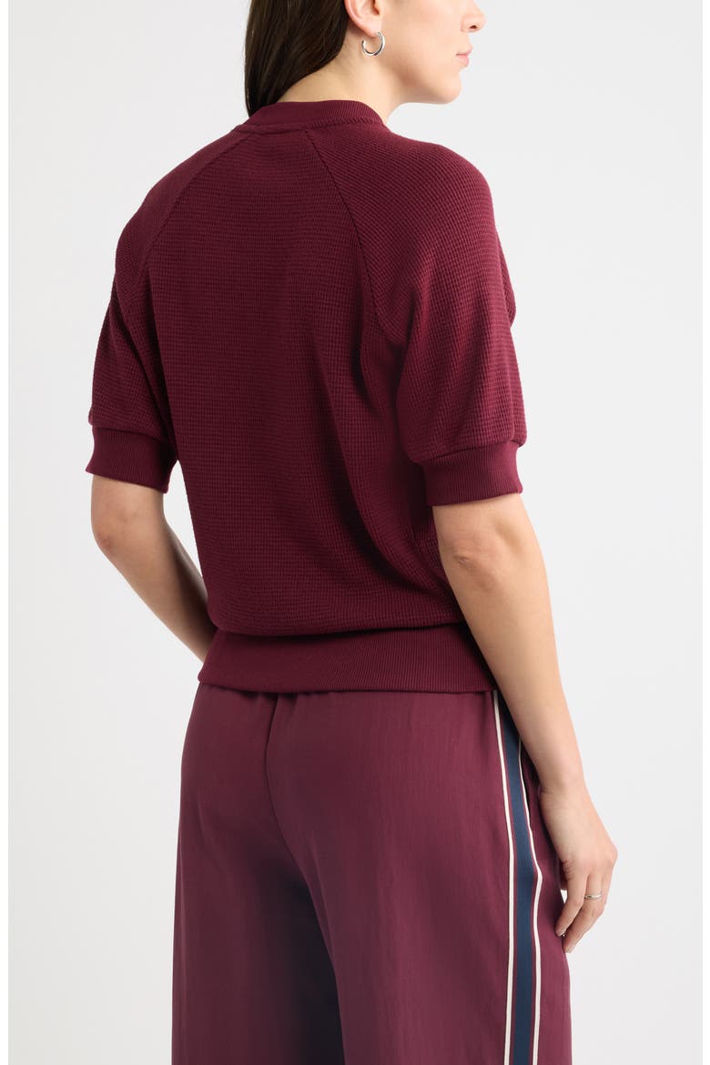 Bubble Sleeve Sweatshirt, Alternate, color, BURGUNDY LONDON