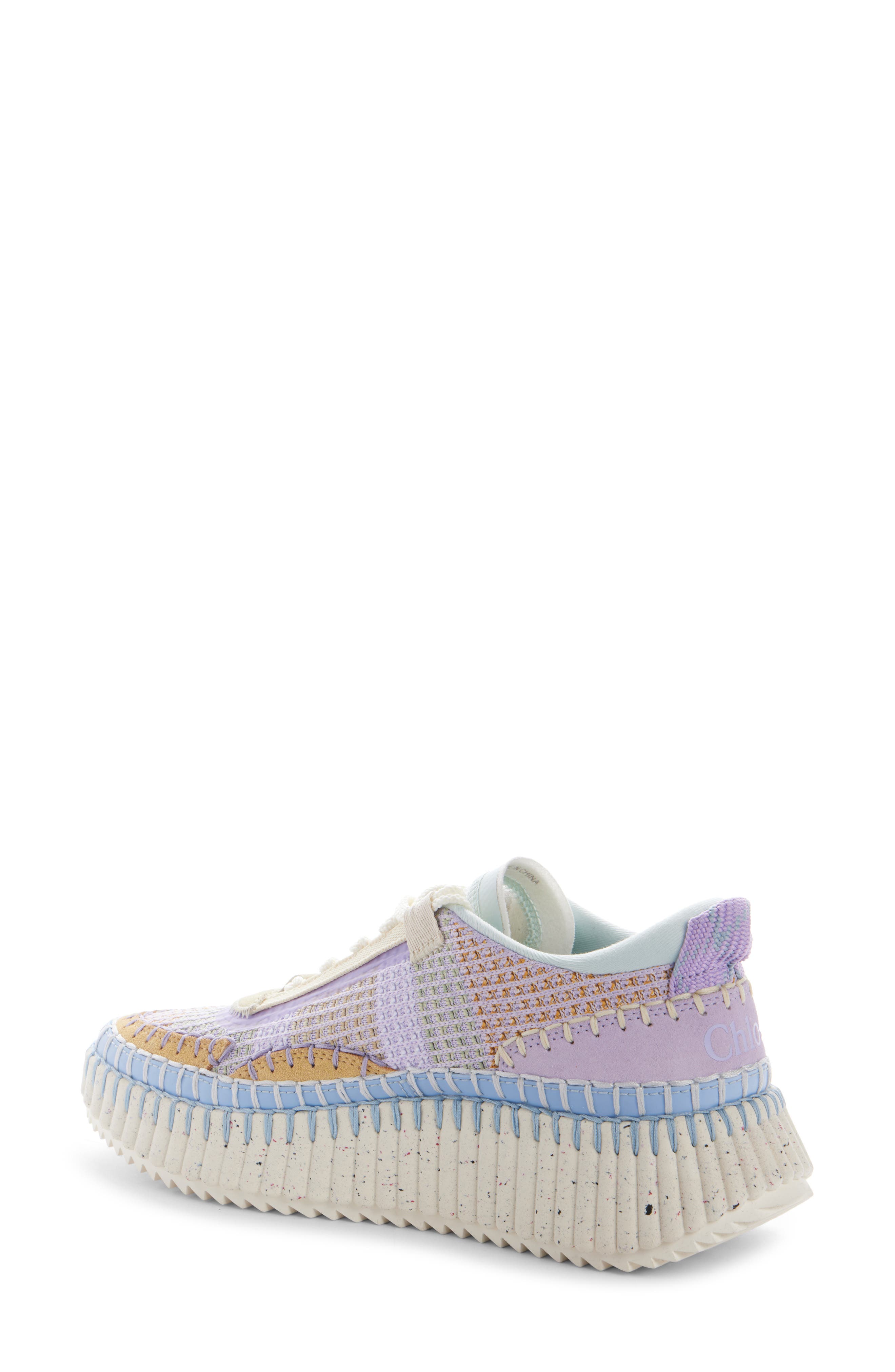 Chloé Nama Platform Sneaker, Alternate, color, Dreamy Lavender