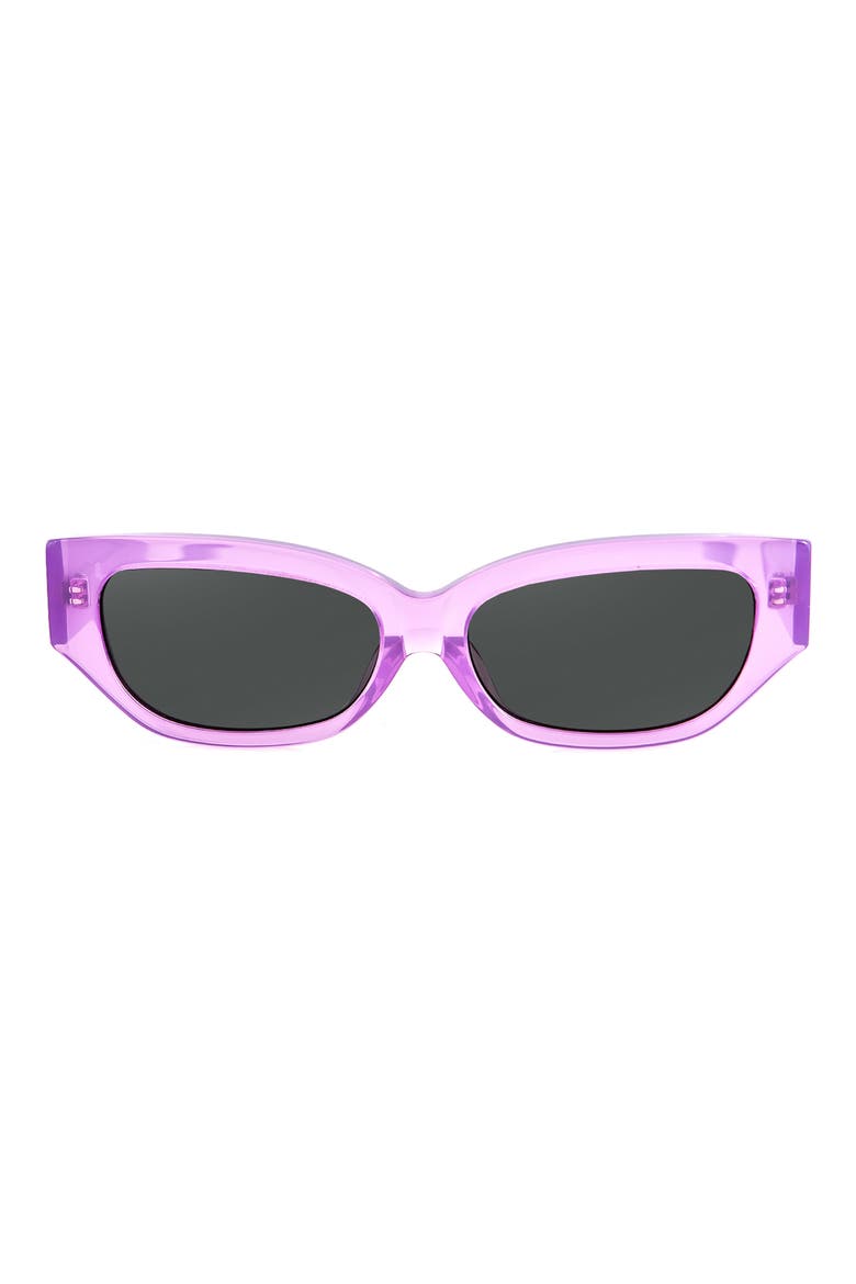 Lucia 55mm Polarized Cat Eye Sunglasses, Main, color, PURPLE