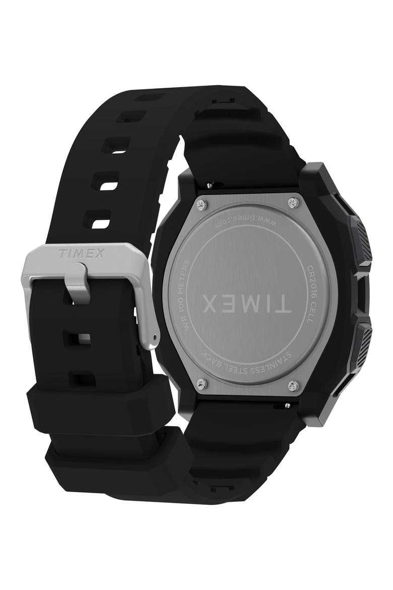 Expedition® Ridge Silicone Strap Digital Watch, 43mm, Alternate, color, DIGITAL NEG DISPLAY