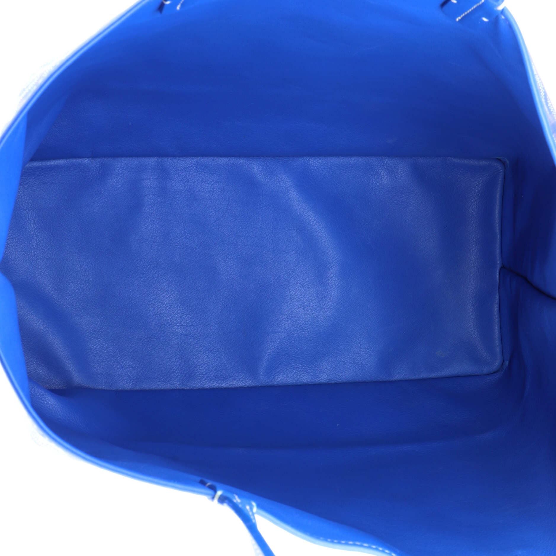 Pre-Owned Goyard Anjou Reversible Tote Coated Canvas PM, Alternate, color, Blue