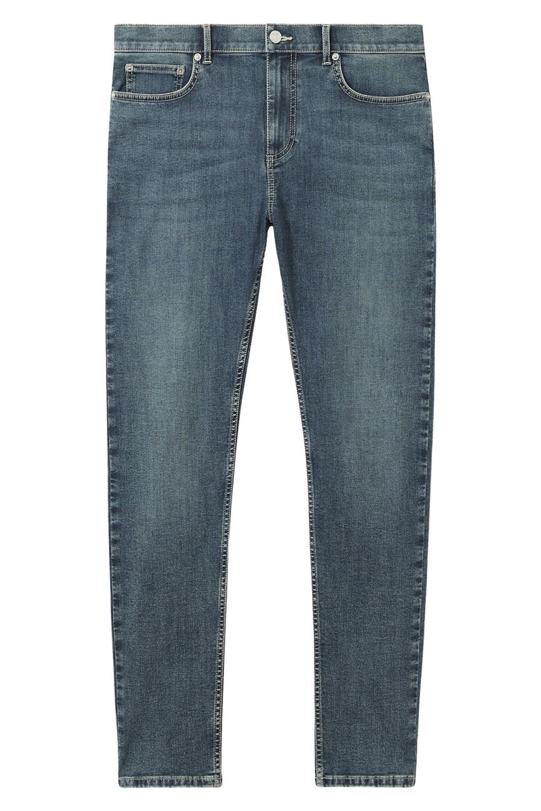 Bleaker Slim Fit Jeans, Alternate, color, WASHED INDIGO