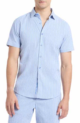 Fornillo Classic Fit Stripe Short Sleeve Button-Up Shirt
