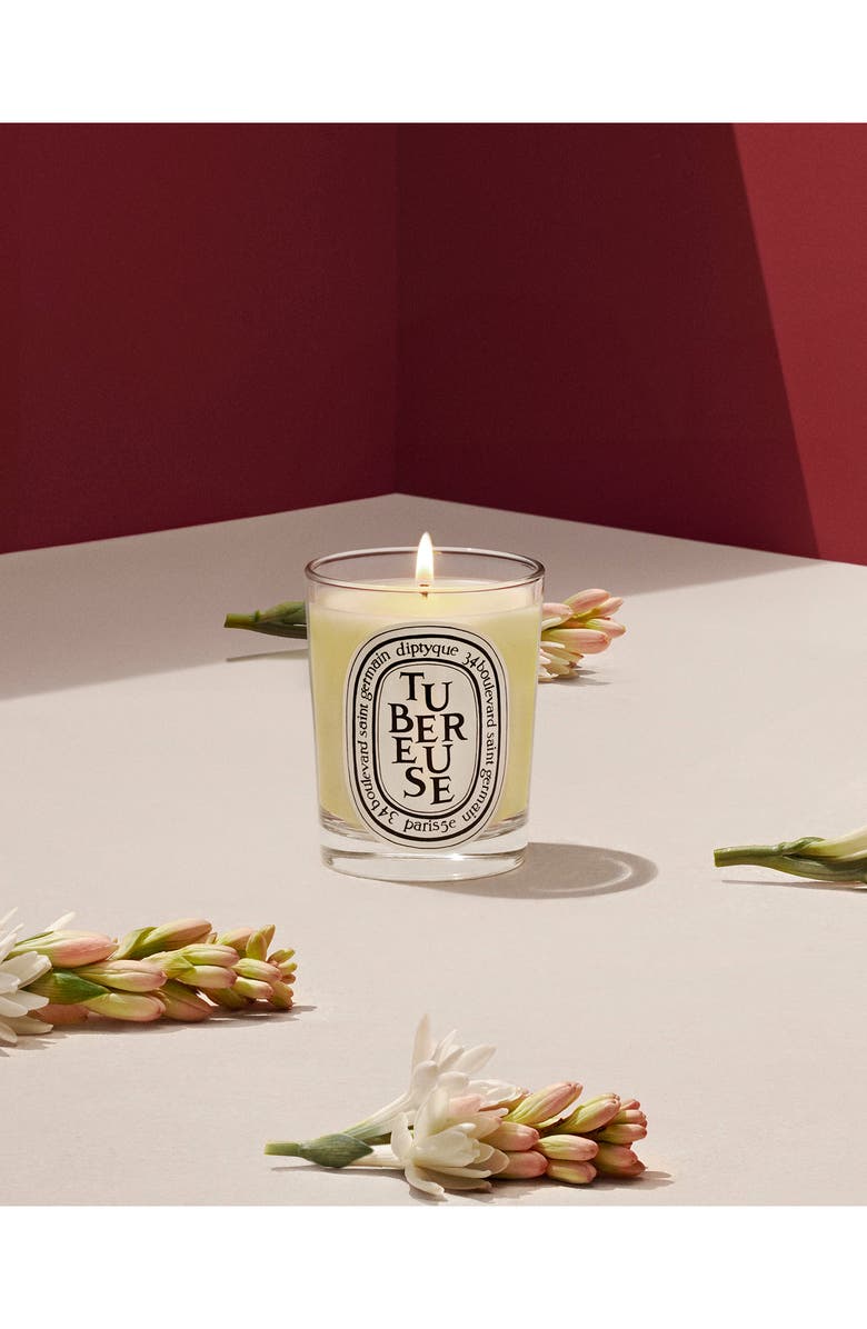 Diptyque Tubereuse (Tuberose) Scented Candle, Alternate, color, Clear Vessel