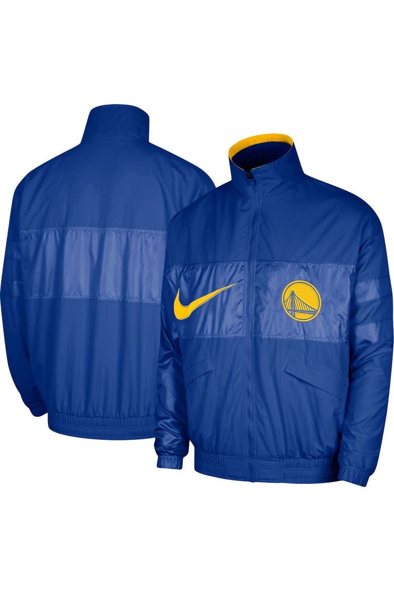 Men's Nike Royal Golden State Warriors Courtside Versus Capsule Full-Zip Jacket, Main, color, Royal