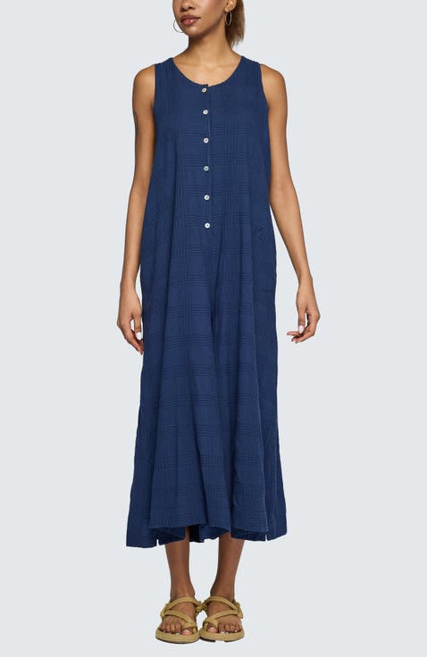 Isola Check-embroidered Jumpsuit
