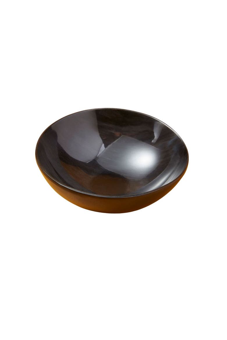 Horn Snack Plain Bowl, Main, color, Brown