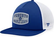 FANATICS Men's Fanatics Branded Blue/White Toronto Maple Leafs Foam Front Patch Trucker Snapback Hat