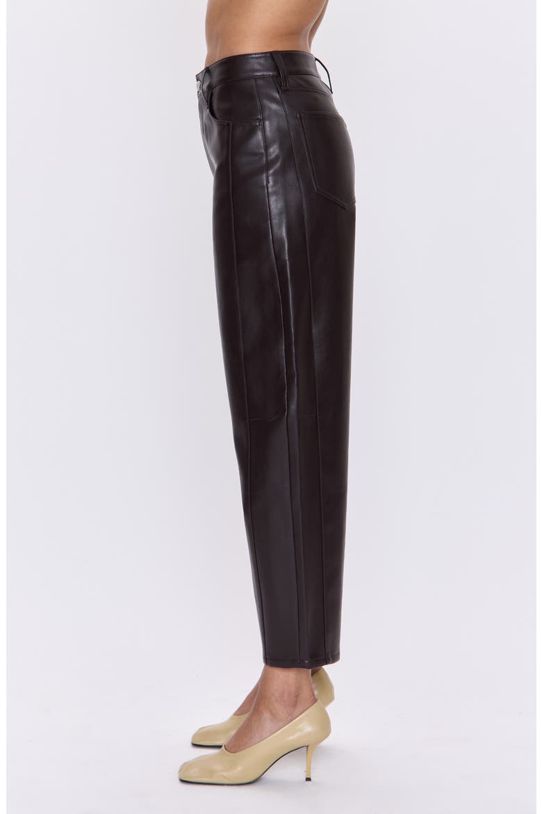 Eli Coated Ankle Barrel Leg Jeans, Alternate, color, FRENCH ROAST