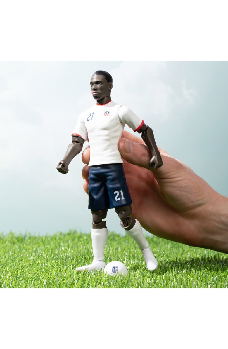 Banbo Toys SOCKERS USMNT Tim Weah 8" Collectible Soccer Action Figure, Alternate, color, White