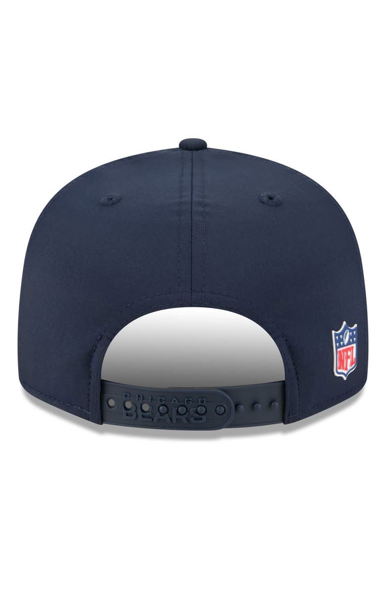 New Era Men's New Era Navy Chicago Bears 2025 Sideline Split Panel 9FIFTY Snapback Hat, Alternate, color, Navy