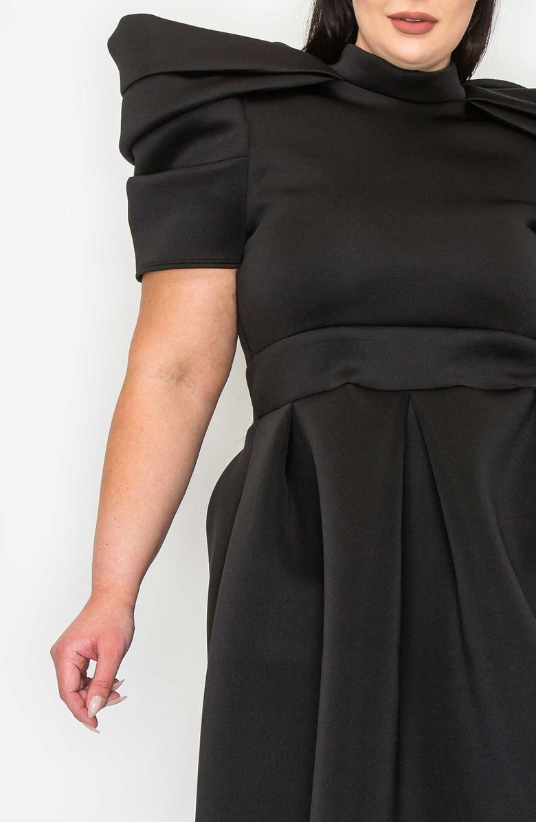 L I V D Karina Statement Stretch Neoprene Fit & Flare Dress, Alternate, color, 