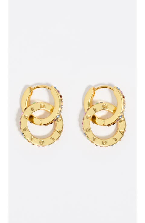 Logo Double-Hoop Earrings