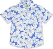 Feather 4 Arrow Kids' Print Short Sleeve Button-Up Shirt