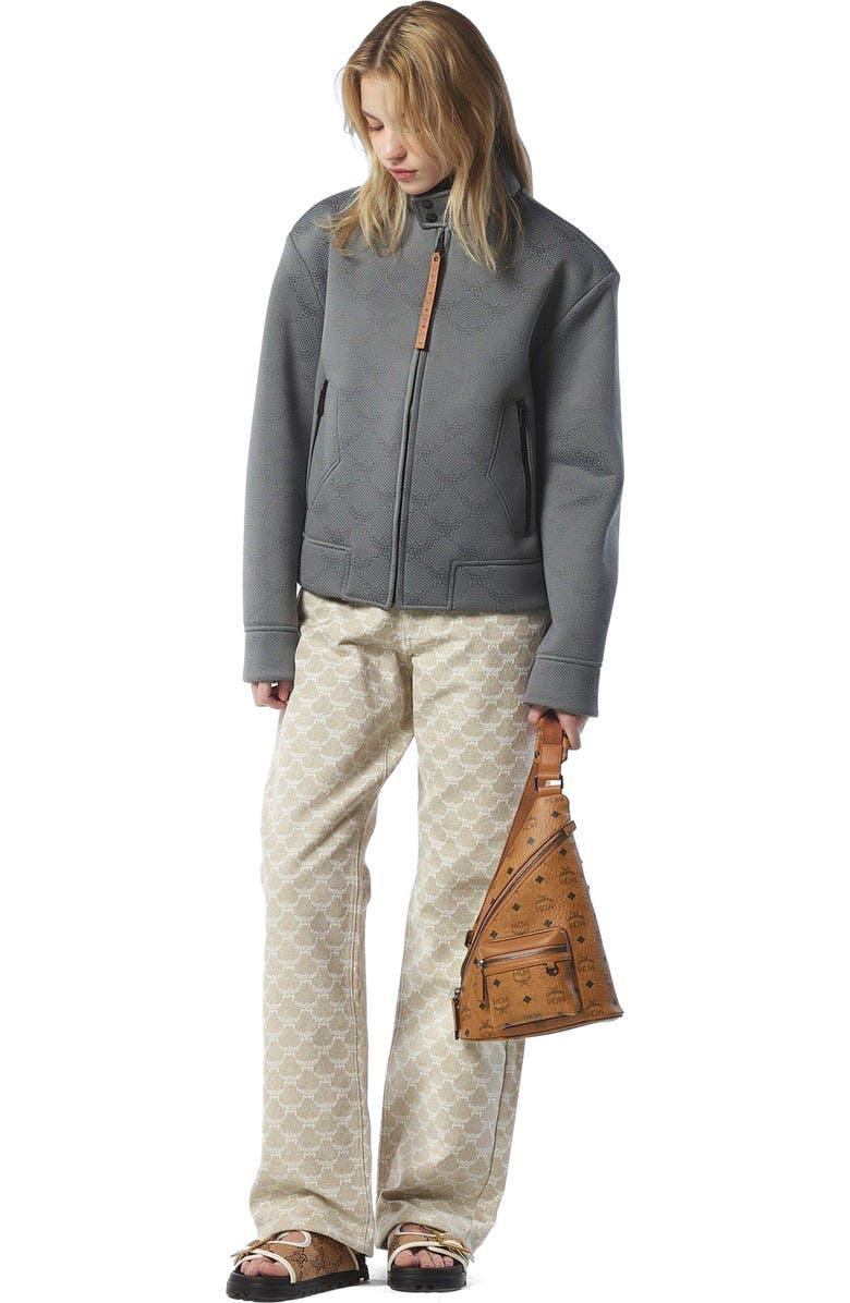 MCM Aren Sling in Visetos, Alternate, color, Brown