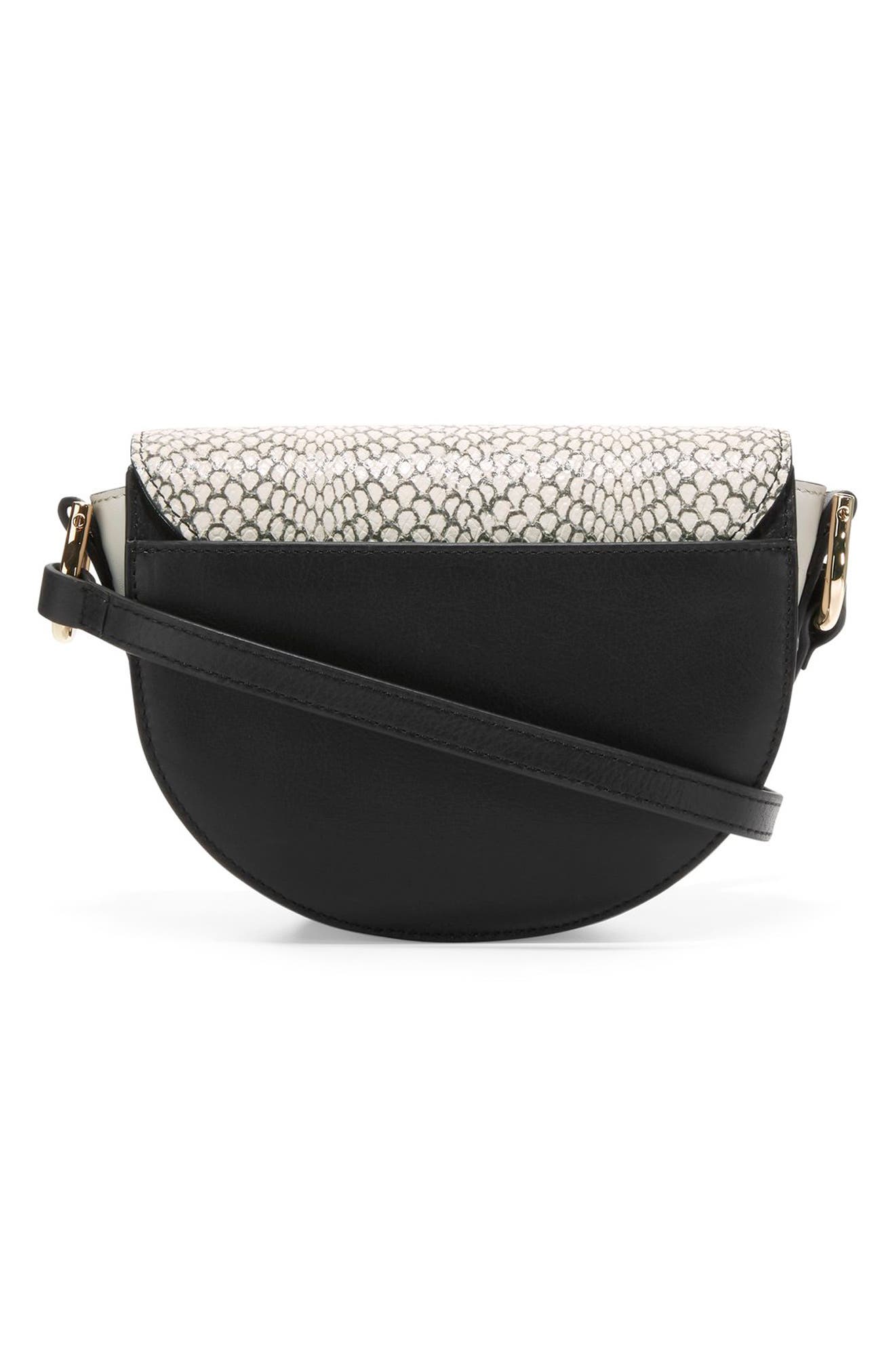 Cole Haan Crescida Snake Embossed Leather Crossbody Bag, Alternate, color, 