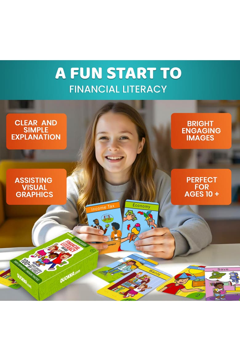 Educational Kids Sight Words & Learning Flash Cards, Alternate, color, Financial Literacy