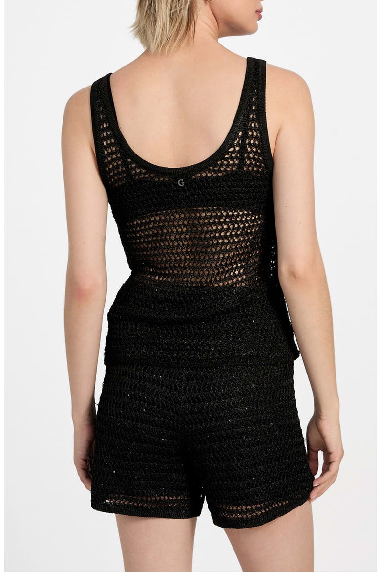Ava Open Stitch Tank, Alternate, color, JET BLACK MULTI