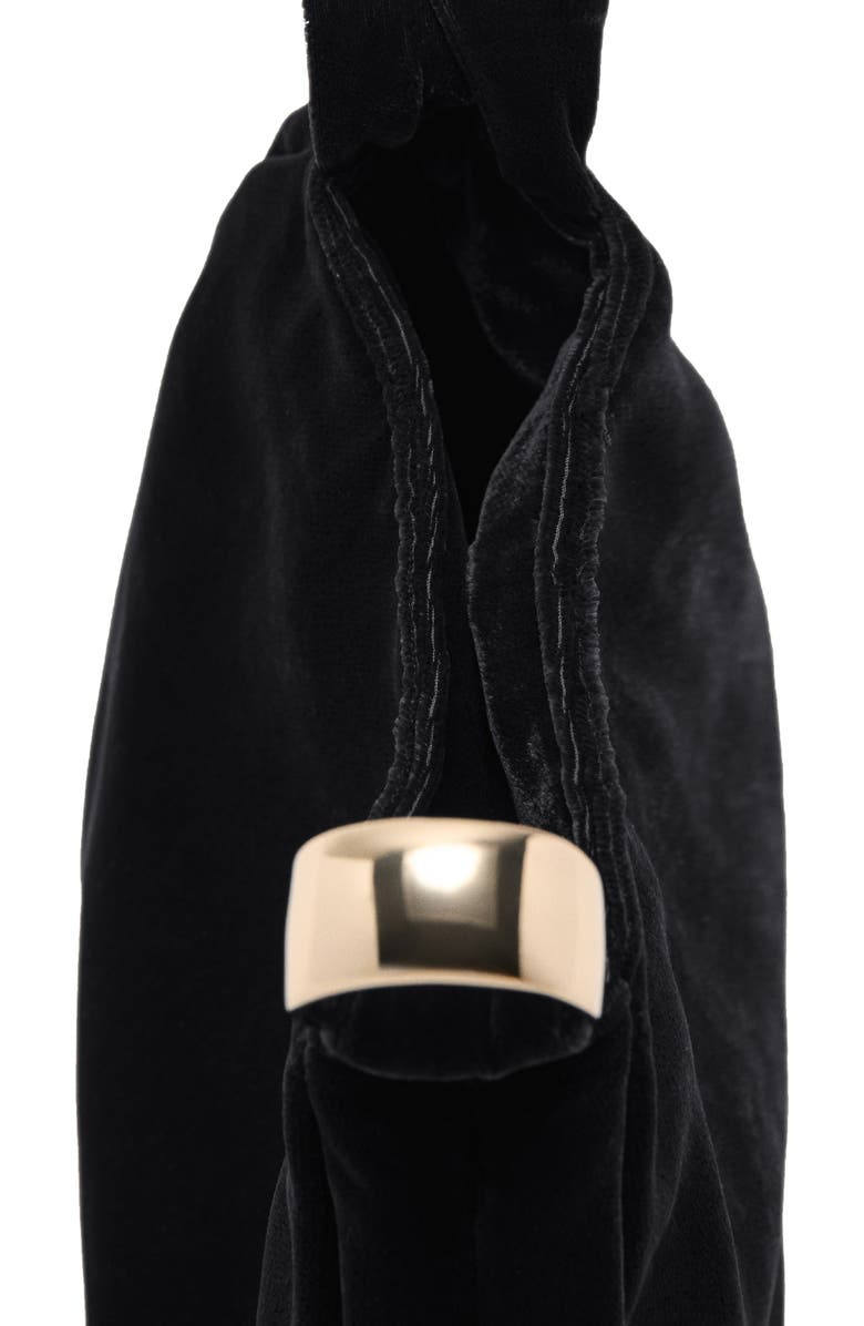 MANGO Velvet Loop Handle Pouch Bag, Alternate, color,