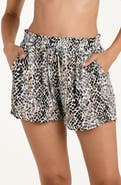 La Blanca Wild Whispers Metallic Cover-Up Shorts