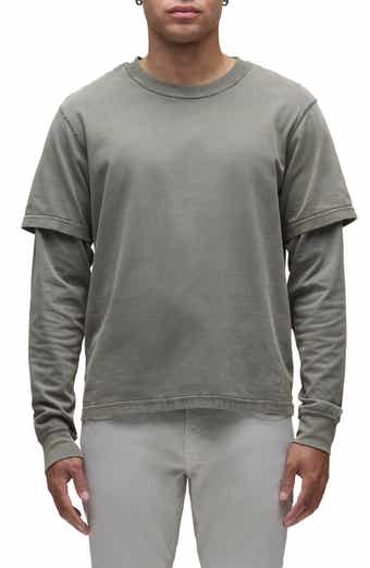 Hudson Jeans Hybrid Layered Cotton T-Shirt