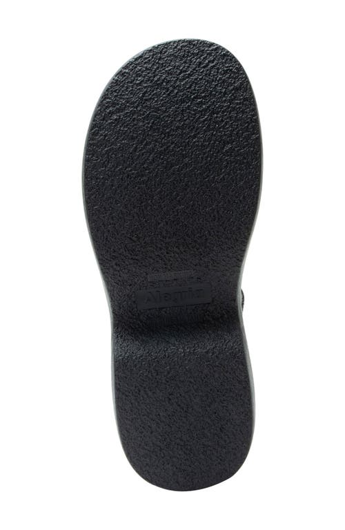 Alegria By Pg Lite Ingrid Ankle Strap Platform Fisherman Sandal In Black
