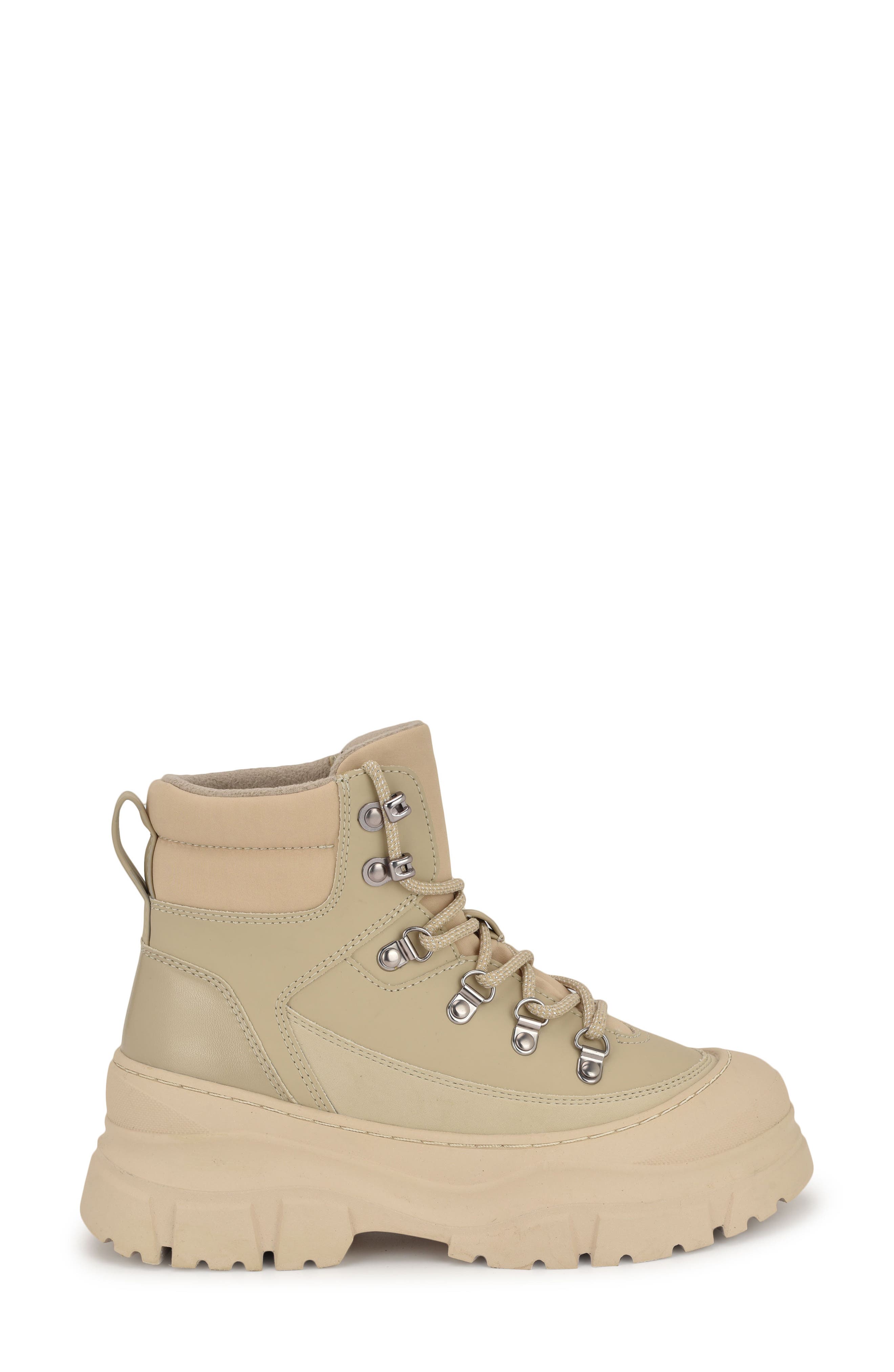 Nine West Budde Lug Sole Bootie, Alternate, color, Light Natural