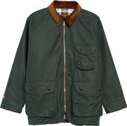 Drake's Water Repellent Waxed Cotton Coverall Jacket