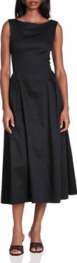 Avec Les Filles Fit & Flare Midi Dress