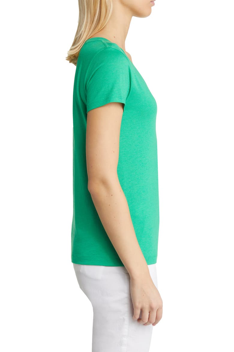 Everyday V-Neck T-Shirt, Alternate, color, GREEN BRIGHT