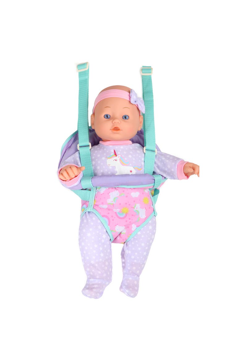 16 Inch Baby Doll Traveling Set in Blue, Alternate, color, Multicolored