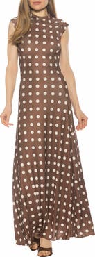 Alexia Admor Nalani Mock Neck Maxi Dress