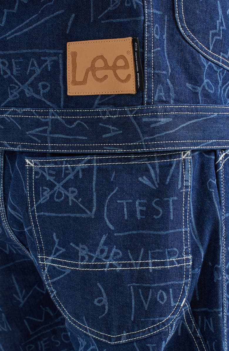 Lee x Basquiat Print Denim Jacket, Alternate, color, 