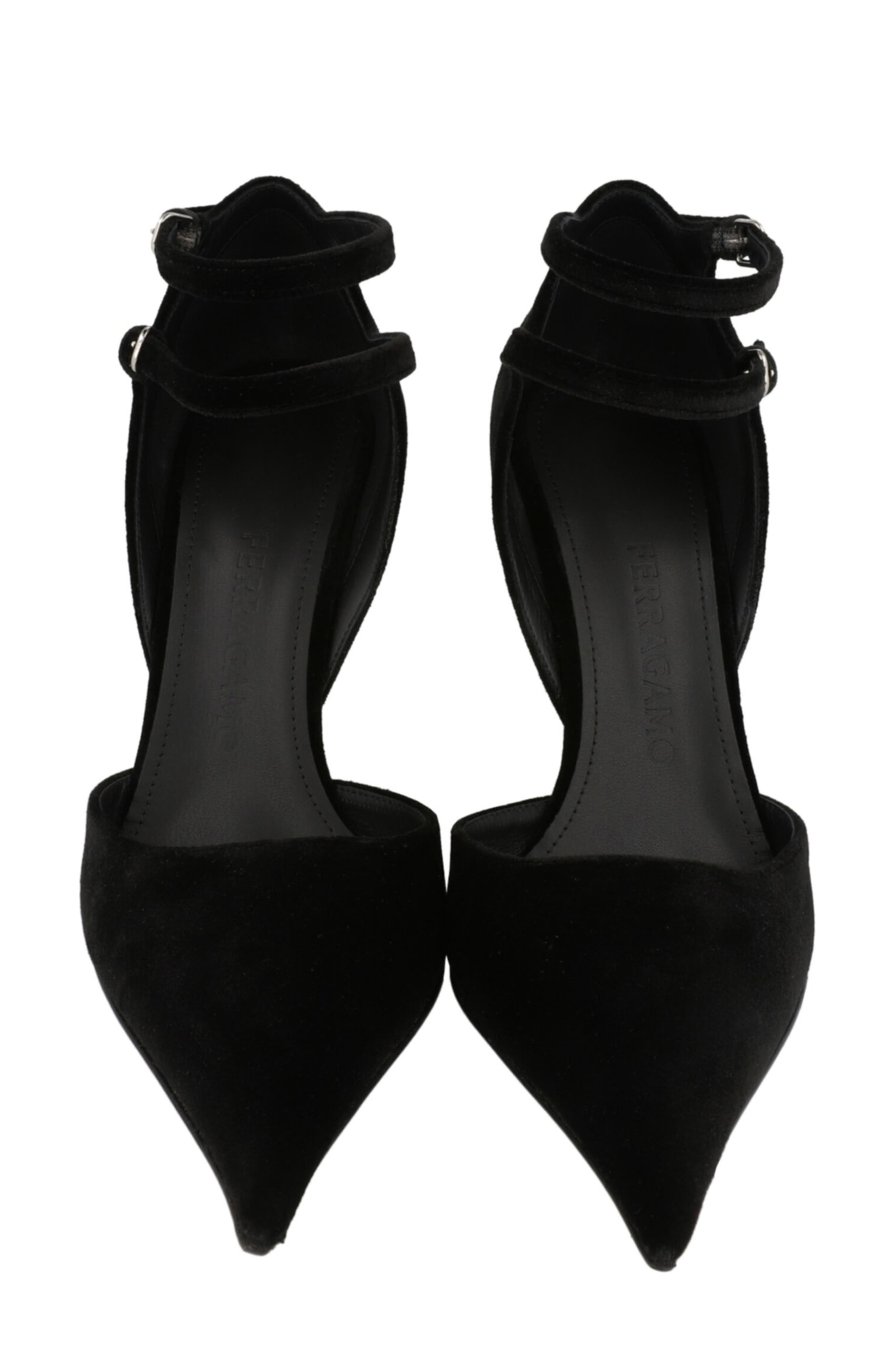 FERRAGAMO Vidya Suede Wedge Pump, Alternate, color, 