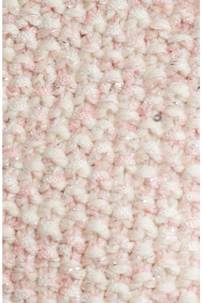 Marled Moss Sequin Cardigan, Alternate, color, LIGHT PINK MULTI