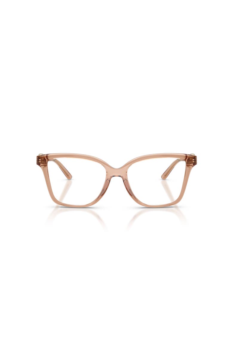 54mm Square optical glasses, Alternate, color, Brown