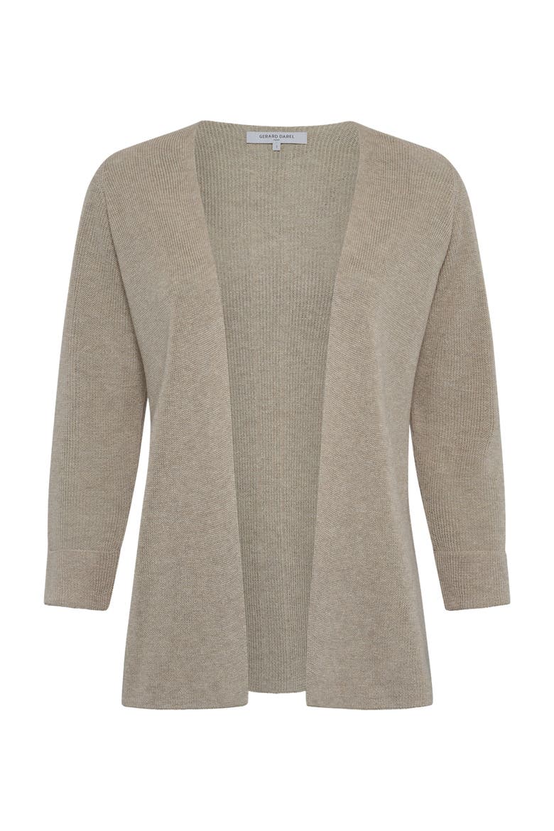 Lorina Open Front Cardigan, Alternate, color, Natural