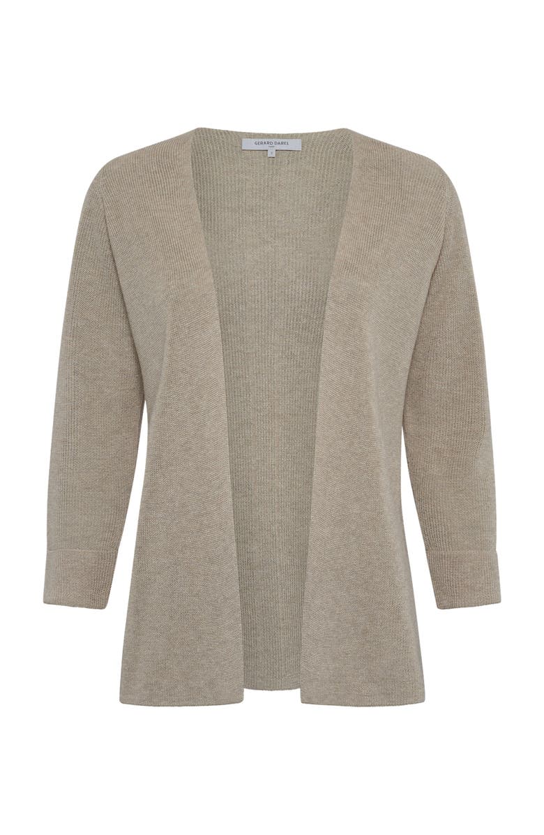 GERARD DAREL Lorina Open Front Cardigan, Alternate, color, Natural