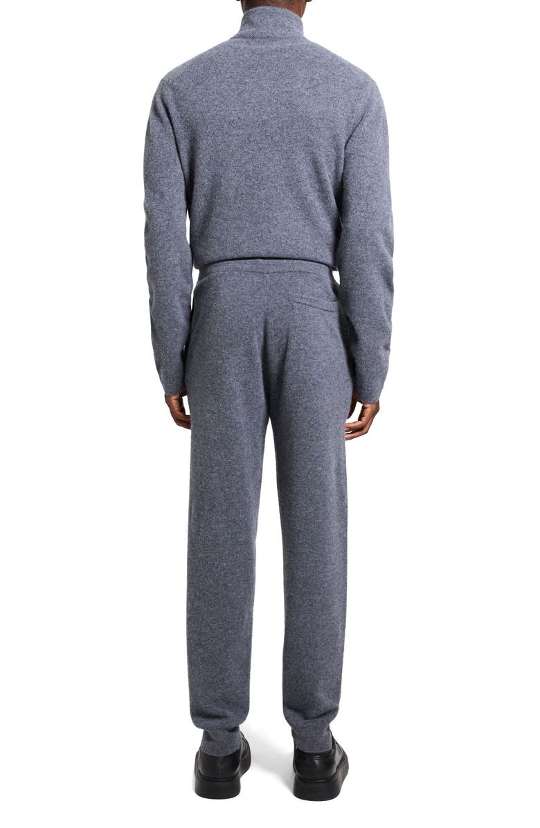 Theory Alcos Merino Wool Blend Drawstring Pants, Alternate, color, Graphite