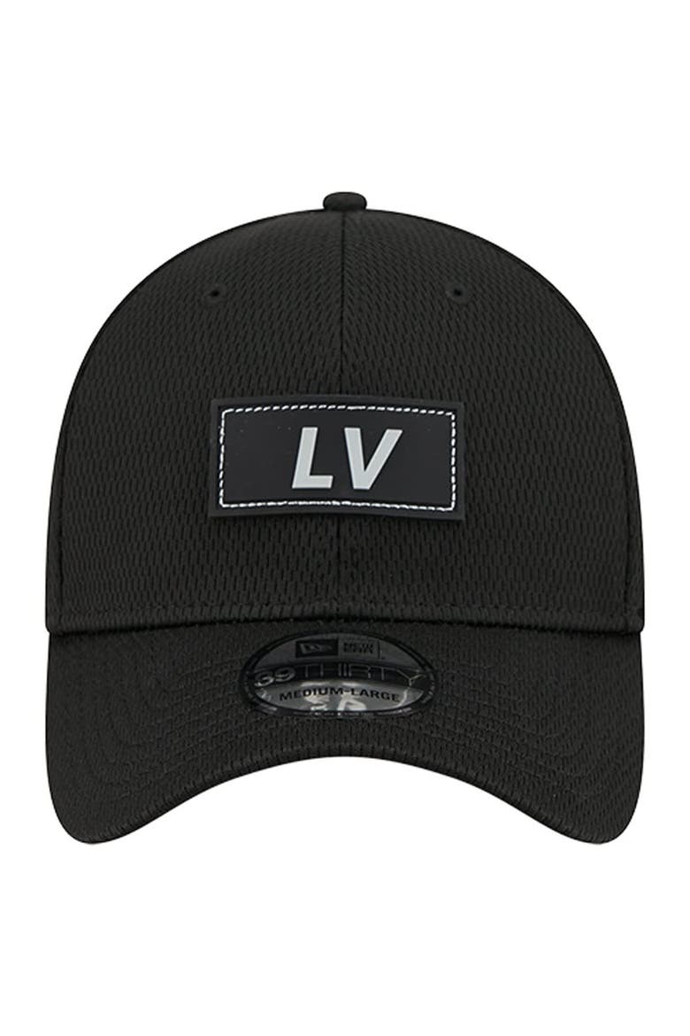 Men's New Era  Black Las Vegas Raiders Scoreboard 39THIRTY Flex Hat, Alternate, color, Black