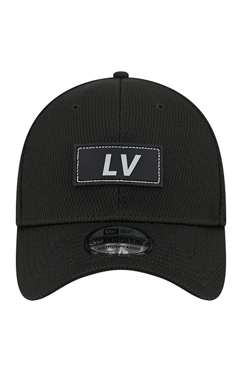 New Era Men's New Era  Black Las Vegas Raiders Scoreboard 39THIRTY Flex Hat, Alternate, color, Black