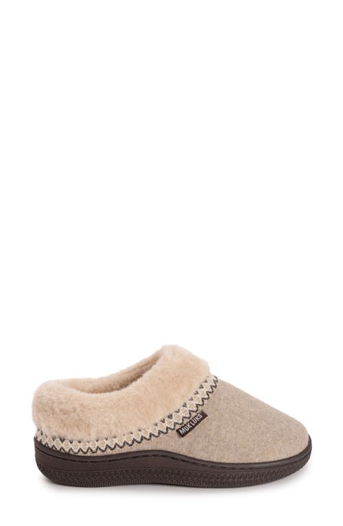 Muk Luks Neira Faux Shearling Slipper In Brown
