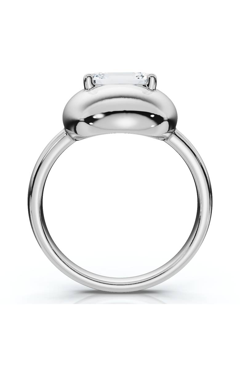 Bliss Diamond 1Ct Emerald Cut Solitaire Candy Button Diamond RingLab Grown, Alternate, color, 14K White Gold