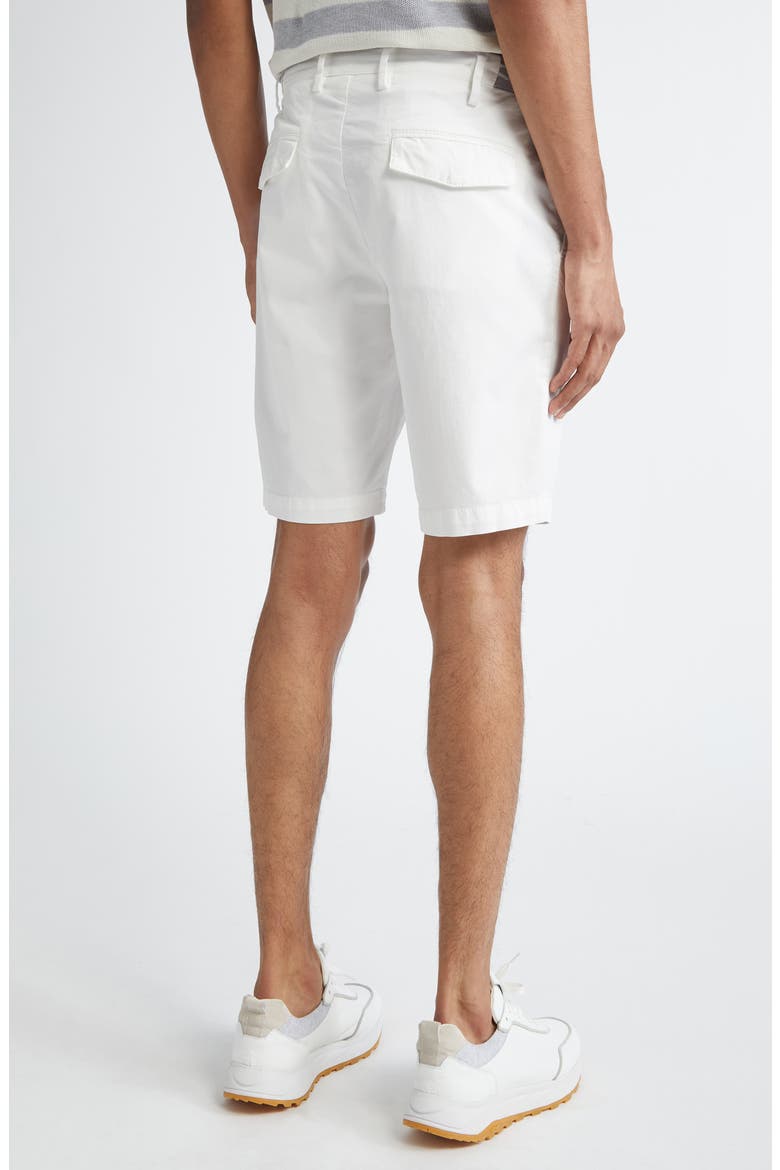 Stretch Cotton Bermuda Shorts, Alternate, color, WHITE