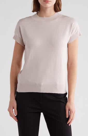 T Tahari Short Sleeve Crew Sweater