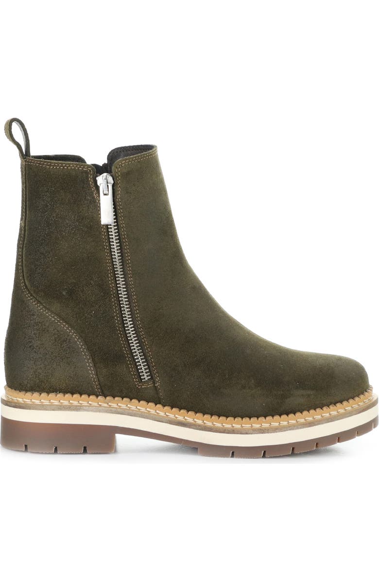 Bos. & Co. Among Waterproof Lug Sole Bootie, Alternate, color, Olive