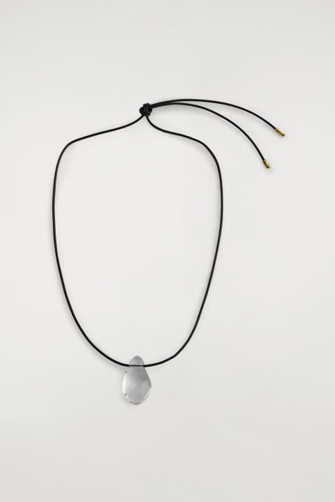 Domed Glass Pendant Necklace