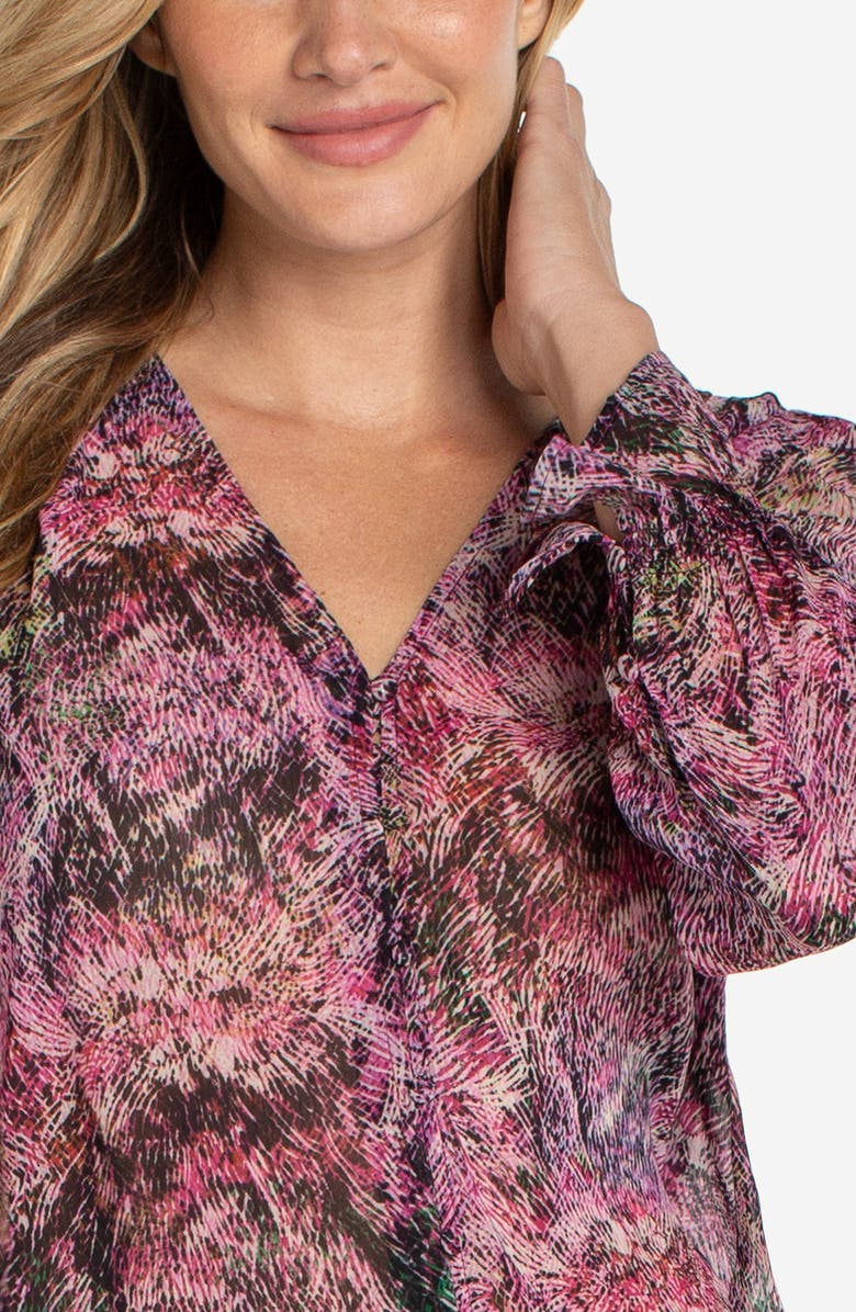 Liverpool Los Angeles Print Button-Up Shirt, Alternate, color, 