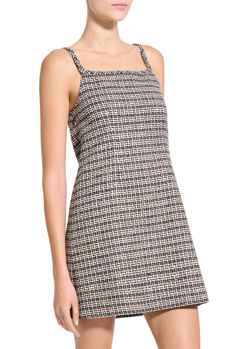 Theory Plaid Shift Minidress, Alternate, color, Shale Multi