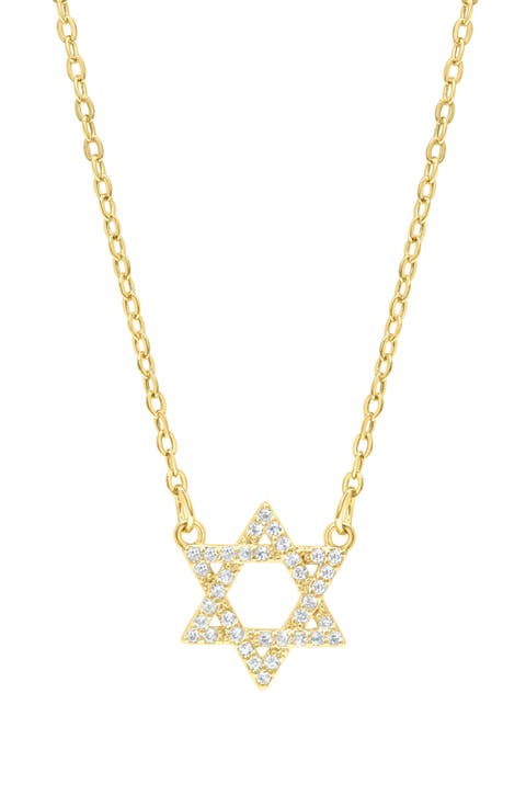 Pavé Cubic Zirconia Star of David Necklace